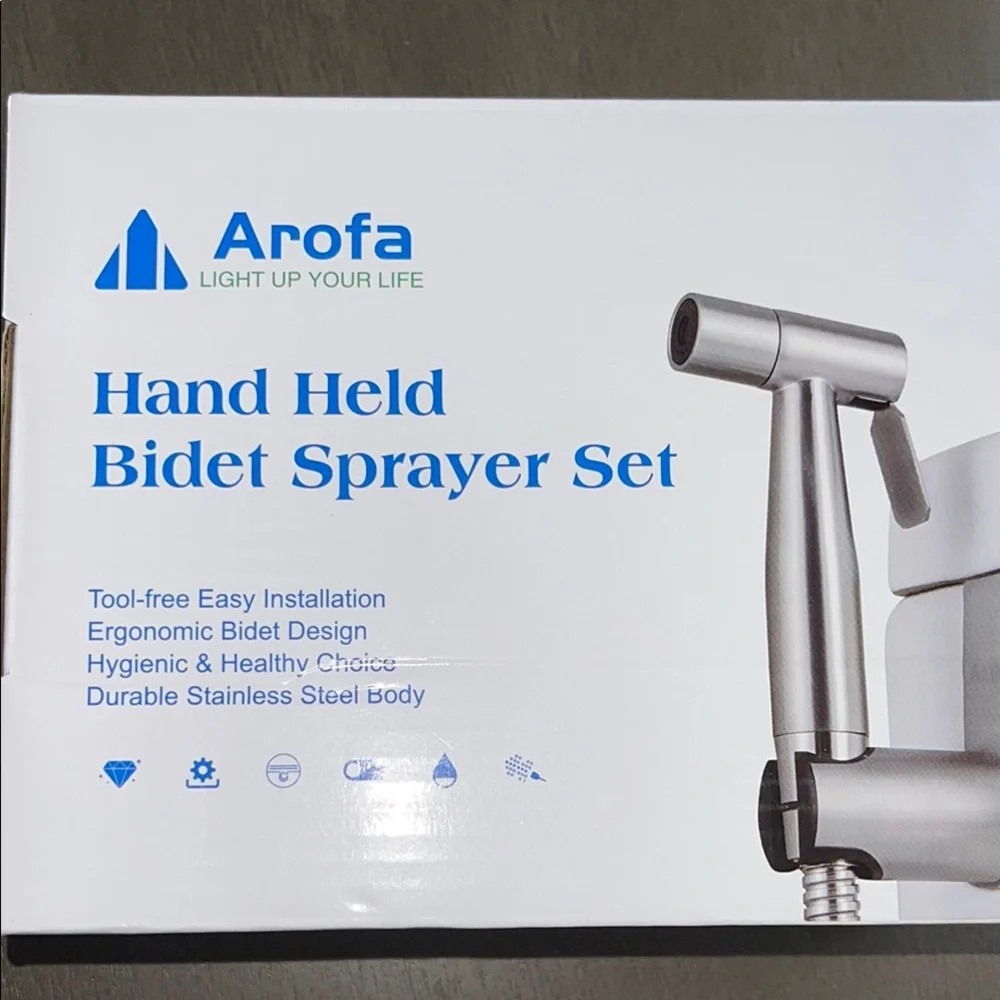 NWT Arofa Hand Held Bidet Sprayer Set